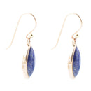 Blue Lapis Golden Drop Earrings Blue Lapis Golden Drop Earrings