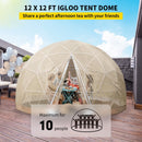 Extra Large 10 Person Outdoor Igloo Garden Greenhouse Dome Tent, 12FT (94316275) Extra Large 10 Person Outdoor Igloo Garden Greenhouse Dome Tent, 12FT (94316275)