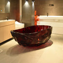 Extra Large 67" Modern Freestanding Oval Resin Soaking Bathtub (SAK14326) Extra Large 67" Modern Freestanding Oval Resin Soaking Bathtub (SAK14326)