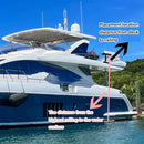 Extra Large Inflatable Floating Yacht Water Slide With Air Pump And Protection Net (SAK97618) Extra Large Inflatable Floating Yacht Water Slide With Air Pump And Protection Net (SAK97618)