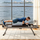 Extra Large Multi-Functional Pilates Reformer Machine With Dynamic Resistance Cords And Aerobic Rebounder, Black (SAK32879) Extra Large Multi-Functional Pilates Reformer Machine With Dynamic Resistance Cords And Aerobic Rebounder, Black (SAK32879)