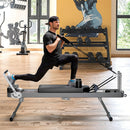 Extra Large Multi-Functional Pilates Reformer Machine With Dynamic Resistance Cords And Aerobic Rebounder, Black (SAK32879) Extra Large Multi-Functional Pilates Reformer Machine With Dynamic Resistance Cords And Aerobic Rebounder, Black (SAK32879)