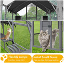 Extra Large Outdoor Cat Kitten Playpen House With Platforms, And Waterproof Cover (SAK55092) Extra Large Outdoor Cat Kitten Playpen House With Platforms, And Waterproof Cover (SAK55092)