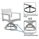 Aluminum Outdoor Patio Swivel Rockers with Plush Cushions (Set of 2) Aluminum Outdoor Patio Swivel Rockers with Plush Cushions (Set of 2)