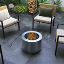 Portable Stainless Smokeless Fire Pit with Poker for Campfire, Backyard Picnic, and Camping Portable Stainless Smokeless Fire Pit with Poker for Campfire, Backyard Picnic, and Camping