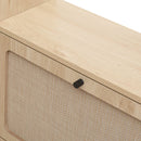 Walker Edison | Rattan 5 Door Shoe Rack Walker Edison | Rattan 5 Door Shoe Rack