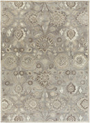Conesus 1195 Hand Tufted Ivory & Taupe Wool Rug Conesus 1195 Hand Tufted Ivory & Taupe Wool Rug