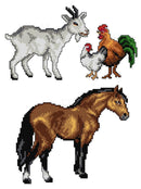 "Farm Animals" 128CS Counted Cross-Stitch Kit "Farm Animals" 128CS Counted Cross-Stitch Kit