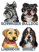 "Favorite Dogs" 104CS Counted Cross-Stitch Kit "Favorite Dogs" 104CS Counted Cross-Stitch Kit