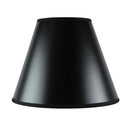 12"W x 10"H Bold Black with True Gold Lining Hard Back Empire Lampshade 12"W x 10"H Bold Black with True Gold Lining Hard Back Empire Lampshade
