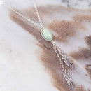 Feather Green Turquoise and Sterling Silver Necklace Feather Green Turquoise and Sterling Silver Necklace
