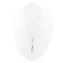 Feather Green Turquoise and Sterling Silver Necklace Feather Green Turquoise and Sterling Silver Necklace