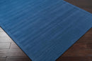Brockton Solid Blue Wool Rug Brockton Solid Blue Wool Rug