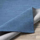 Brockton Solid Blue Wool Rug Brockton Solid Blue Wool Rug