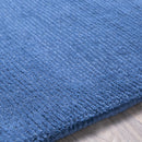 Brockton Solid Blue Wool Rug Brockton Solid Blue Wool Rug
