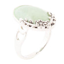 Floral Green Turquoise and Sterling Silver Ring Floral Green Turquoise and Sterling Silver Ring