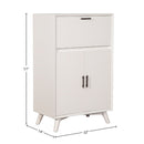 Flynn Large Bar Cabinet, White Flynn Large Bar Cabinet, White