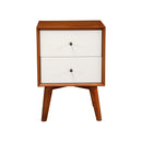 Flynn Nightstand, Chestnut/White Flynn Nightstand, Chestnut/White