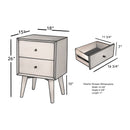 Flynn Nightstand, White Flynn Nightstand, White