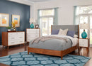Flynn Panel Bed, Chestnut/Grey Flynn Panel Bed, Chestnut/Grey