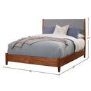 Flynn Panel Bed, Chestnut/Grey Flynn Panel Bed, Chestnut/Grey