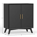 Flynn Small Bar Cabinet, Black Flynn Small Bar Cabinet, Black