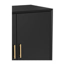 Flynn Small Bar Cabinet, Black Flynn Small Bar Cabinet, Black