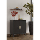 Flynn Small Bar Cabinet, Black Flynn Small Bar Cabinet, Black