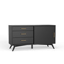 Flynn Small TV Console, Black Flynn Small TV Console, Black