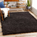 Siari Black Shag Area Rug - Clearance Siari Black Shag Area Rug - Clearance