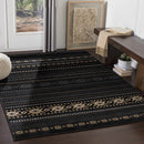 Fogertown Black Western Rug Fogertown Black Western Rug