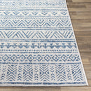 Novato Navy All Over Pattern Performance Rug Novato Navy All Over Pattern Performance Rug