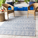 Novato Navy All Over Pattern Performance Rug Novato Navy All Over Pattern Performance Rug