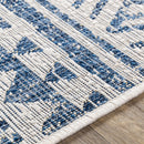 Novato Navy All Over Pattern Performance Rug Novato Navy All Over Pattern Performance Rug