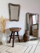 Curved Bone Inlay Mirror - Berber Horizon Mirror Curved Bone Inlay Mirror - Berber Horizon Mirror