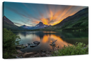 Swiftcurrent Sunset Lake Wall Art Swiftcurrent Sunset Lake Wall Art