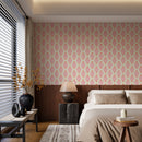 Mid Century Modern Wallpaper - Retro Pink and Peach Circles Mid Century Modern Wallpaper - Retro Pink and Peach Circles