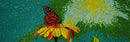 Glass Mosaic Art - Colorful Butterfly Scene Glass Mosaic Art - Colorful Butterfly Scene
