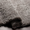 Siari Solid Medium Gray Shag Rug Siari Solid Medium Gray Shag Rug