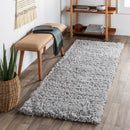 Siari Solid Medium Gray Shag Rug Siari Solid Medium Gray Shag Rug