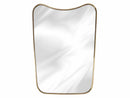 Curved Brass Mirror - Frame Wall Mirror Curved Brass Mirror - Frame Wall Mirror