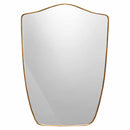 Shield Wall Mirror - Gio Ponti Style Brass Mirror Shield Wall Mirror - Gio Ponti Style Brass Mirror
