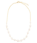 Golden Chain and White Pearl Necklaces Golden Chain and White Pearl Necklaces