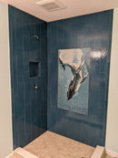 Glass Mosaic Tile Art - Giant Whale Glass Mosaic Tile Art - Giant Whale