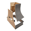 Stained Gray Wood Range Hood With Curved Front and Decorative Trim - 30" 36" 42" 48" 54" and 60" Widths Available Stained Gray Wood Range Hood With Curved Front and Decorative Trim - 30" 36" 42" 48" 54" and 60" Widths Available