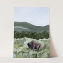 "Grazing in Yellowstone" Art Print "Grazing in Yellowstone" Art Print