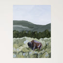 "Grazing in Yellowstone" Art Print "Grazing in Yellowstone" Art Print