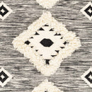 Gardner Cream on Gray Wool Tassel Rug - Clearance Gardner Cream on Gray Wool Tassel Rug - Clearance
