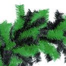Green and Black Tinsel Christmas Wreaths Green and Black Tinsel Christmas Wreaths