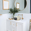 Green Translucent Onyx Natural Stone Above Vanity Bathroom Vessel Sink Green Translucent Onyx Natural Stone Above Vanity Bathroom Vessel Sink